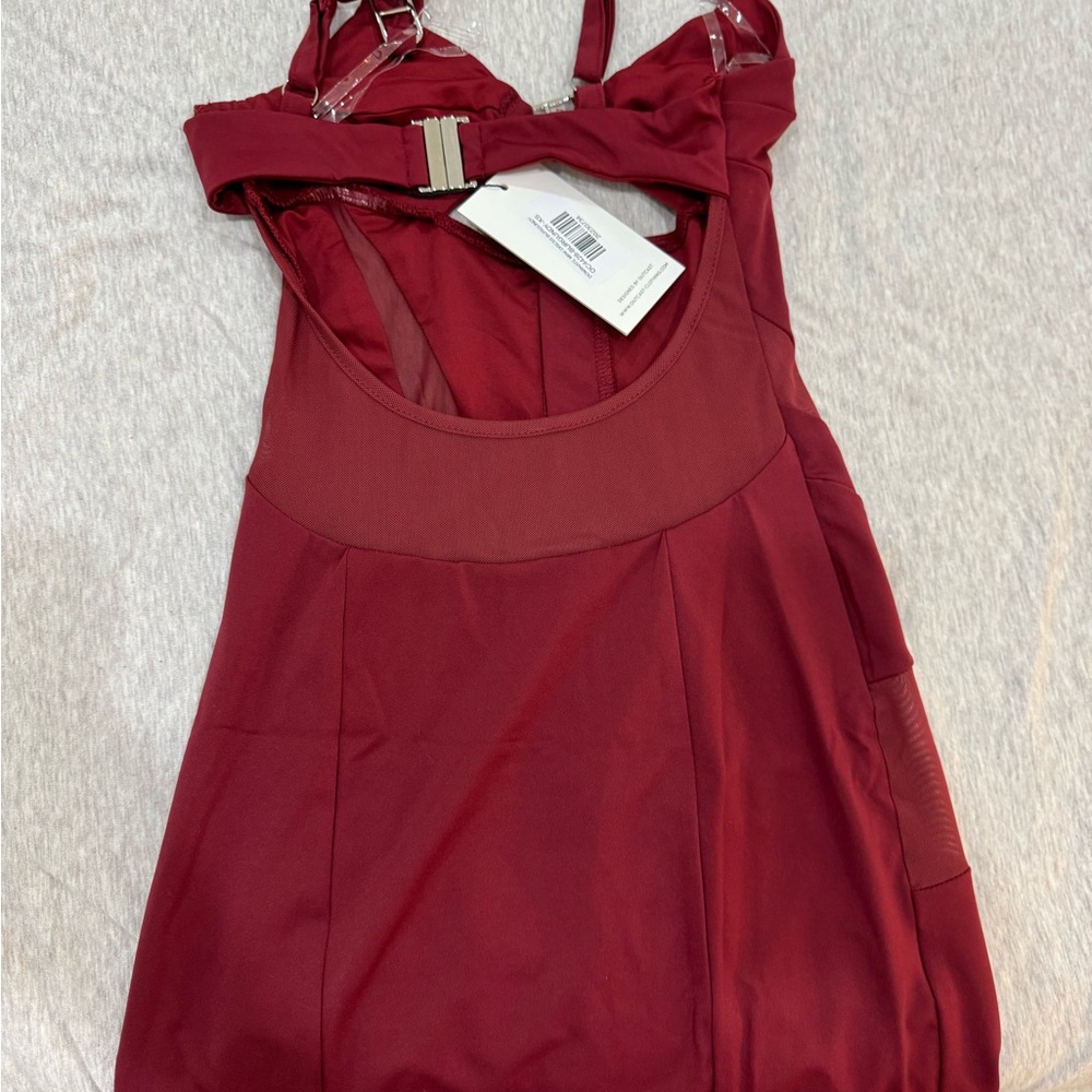 OUTCAST DOMINATE RED MINI DRESS - Picture 13 of 15